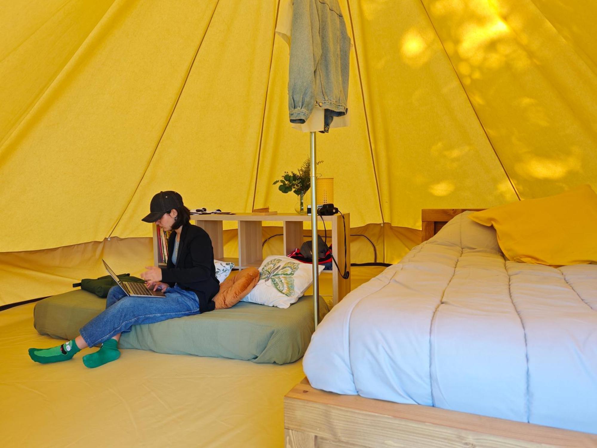 Camping Le Val Aux Fees - Broceliande Concoret Номер фото